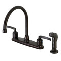 Kingston FB795EFLSP 8-Inch Centerset Kitchen Faucet with Sprayer FB795EFLSP